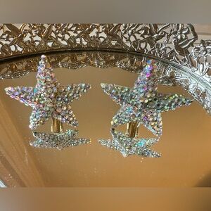 Vintage Richard Kerr Sparkling Star Earrings